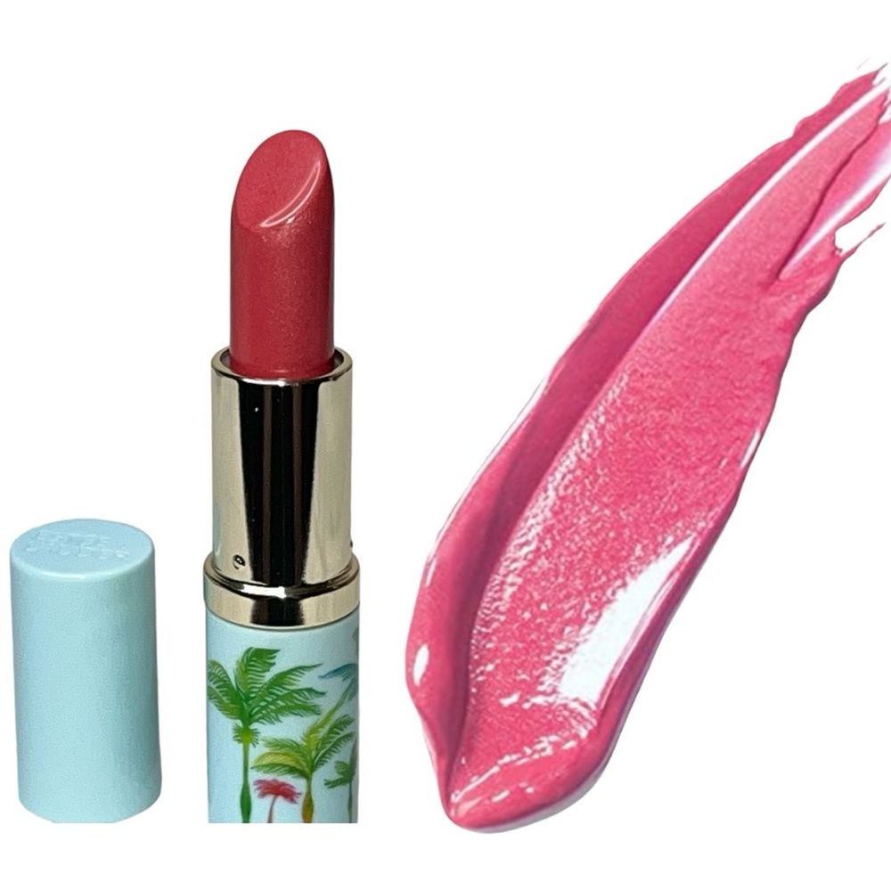 Estee Lauder Bundle Pure Color Candy Lipstick #223 with Mascara & Floral Bag Set